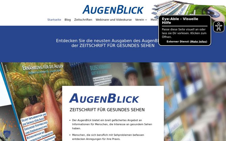 Screenshot of augenblick-online.de