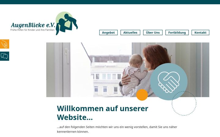 Screenshot of augenblicke-ev.de