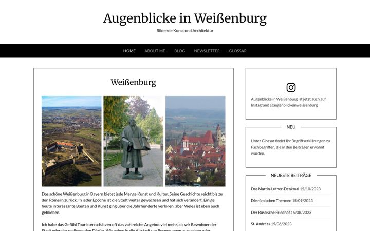 Screenshot van augenblicke-in-weissenburg.de