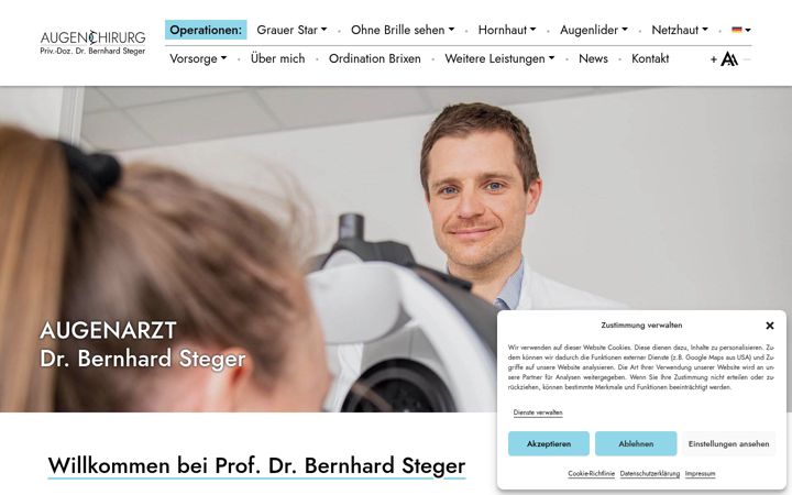 Screenshot of augenchirurg.it