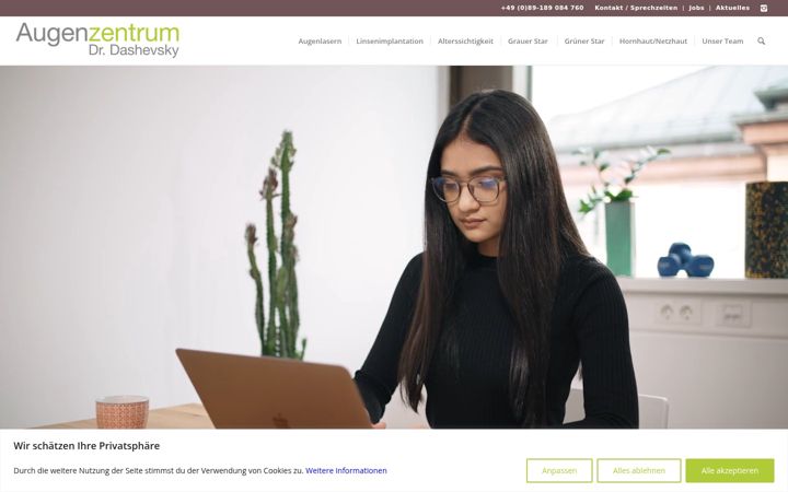 Screenshot of augenchirurgie-muenchen.de