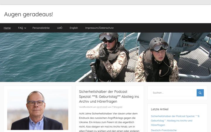 Screenshot von augengeradeaus.net