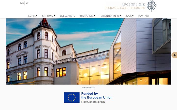 Screenshot of augenklinik-muenchen.de