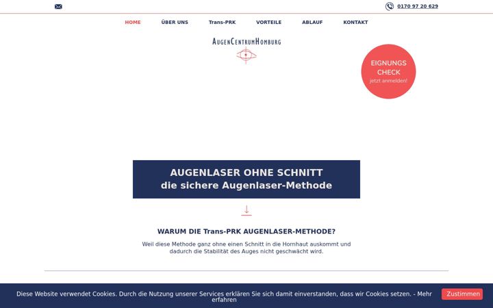 Screenshot van augenlaser-homburg.de