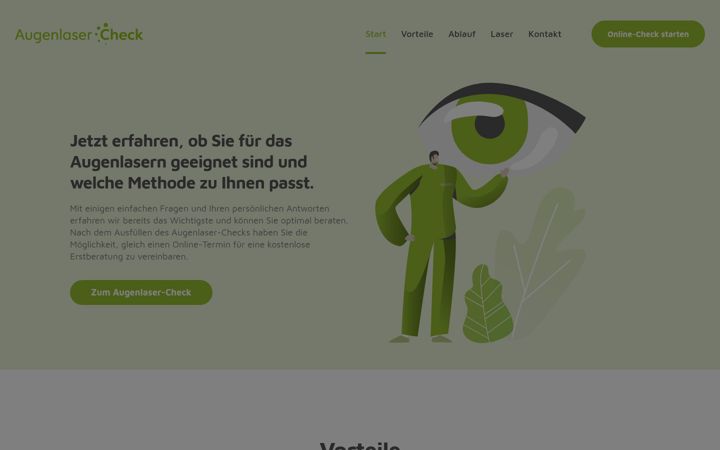 Screenshot of augenlasercheck.ch