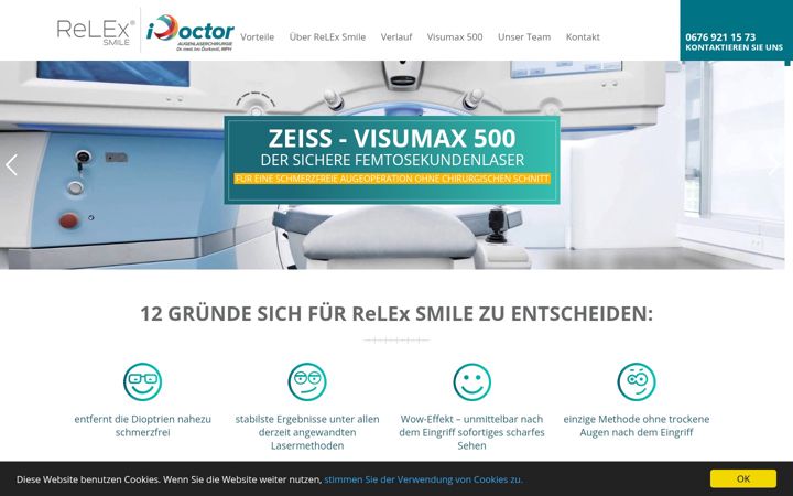 Screenshot of augenlasern-klagenfurt.at