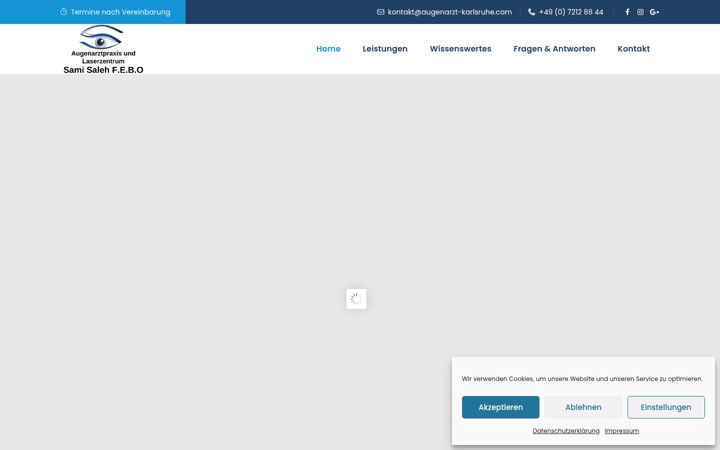 Screenshot of augenlasernkarlsruhe.de