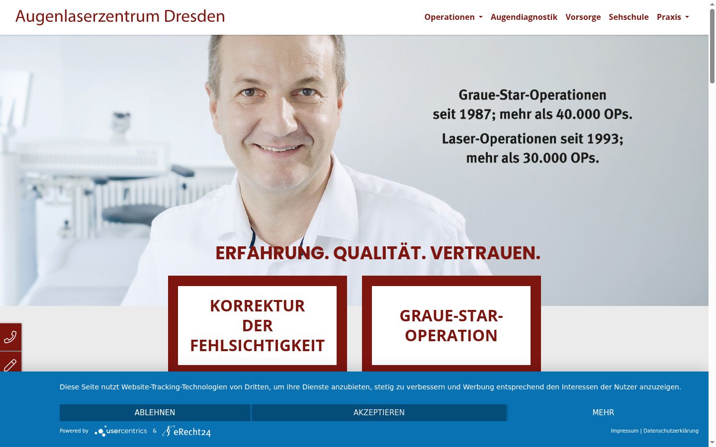 Screenshot van de toestemmingsbanner zoals getoond vóór enige interactie