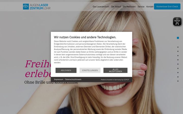Screenshot van augenlaserzentrum-lohr.de