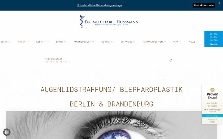 Screenshot van augenlidstraffung-in-berlin.de