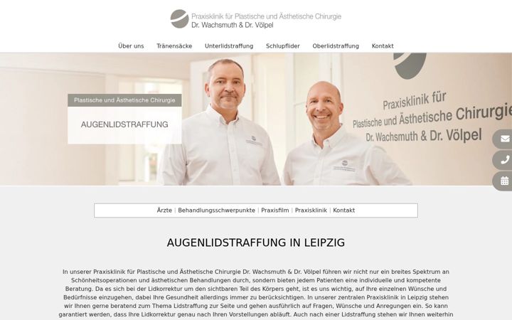 Screenshot of augenlidstraffung-leipzig.de