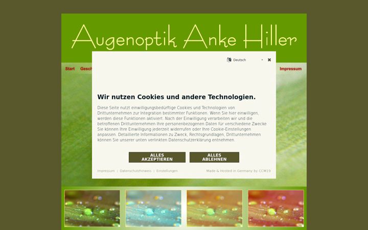 Skärmbild av augenoptik-anke-hiller.de