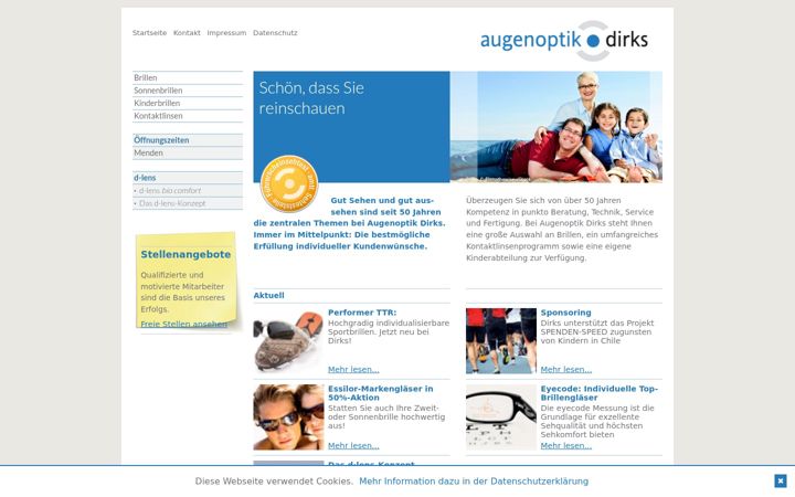 Screenshot of augenoptik-dirks.de