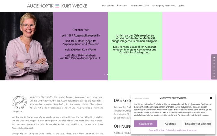 Screenshot of augenoptik-kurt-wecke.de
