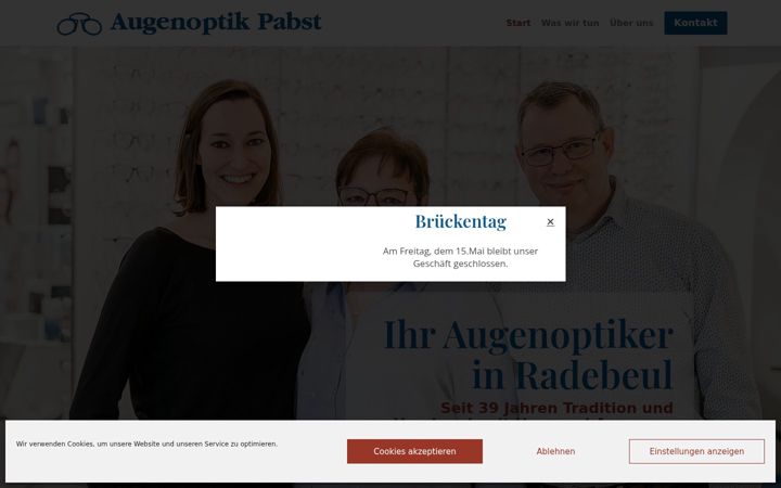 Skærmbillede af augenoptik-pabst.de