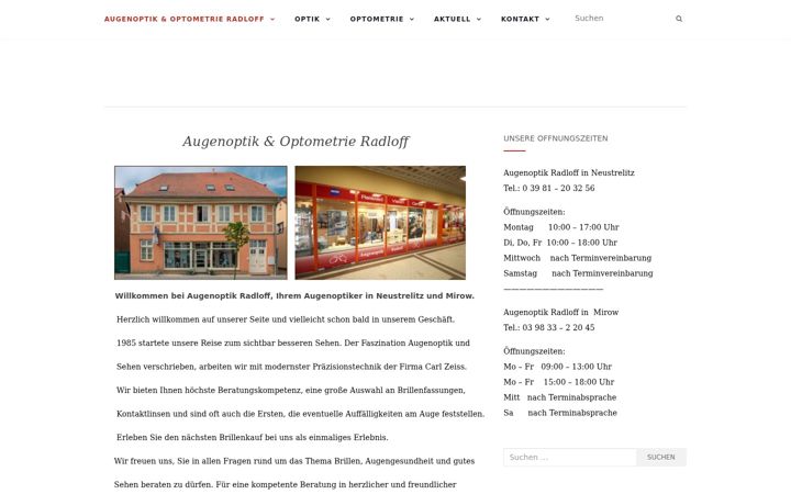 Skærmbillede af augenoptik-radloff.de