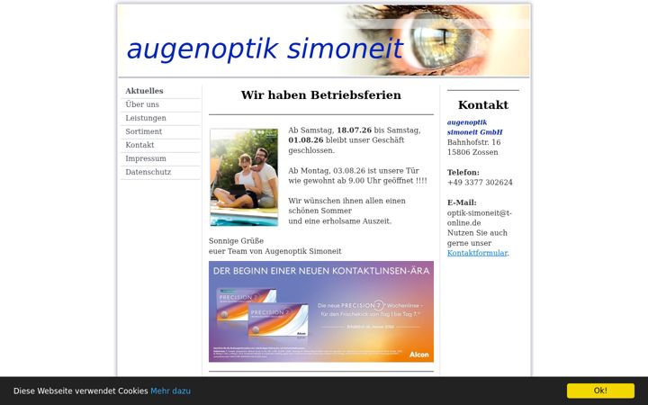 Skærmbillede af augenoptik-simoneit.de