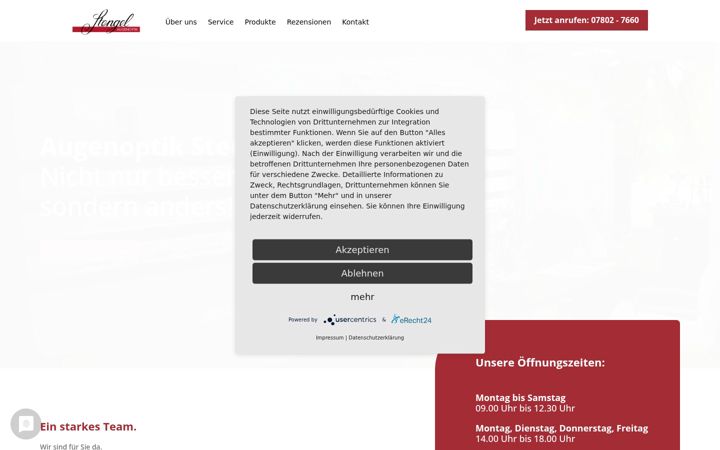 Skærmbillede af augenoptik-stengel.de