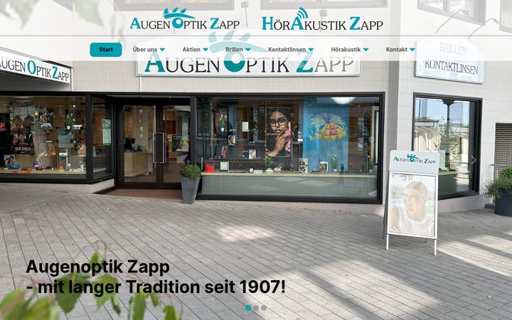 Skærmbillede af augenoptik-zapp.de