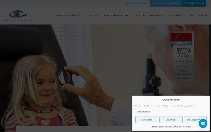 Screenshot von augenopundlaserzentrum.de