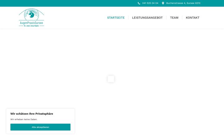 Screenshot of augenpraxissursee.ch