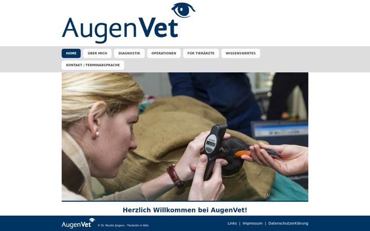 Screenshot του augenvet.de