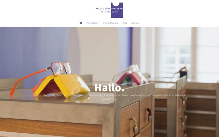 Screenshot of augenweide.at