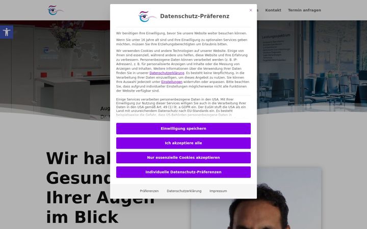 Screenshot of augenzentrum-buxtehude.de