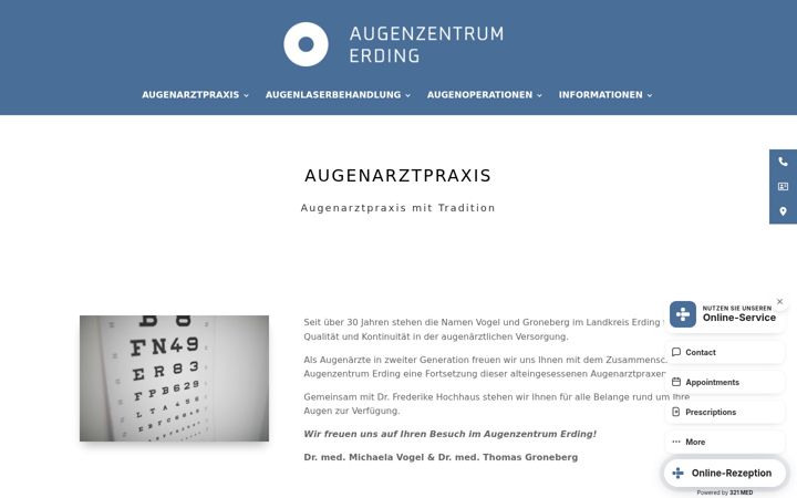 Screenshot of augenzentrum-erding.de