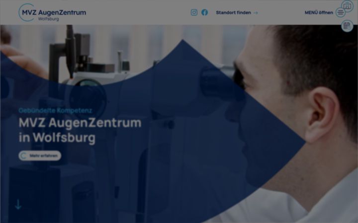 Screenshot of augenzentrum-wolfsburg.info