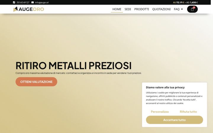 Screenshot of augeoro.it