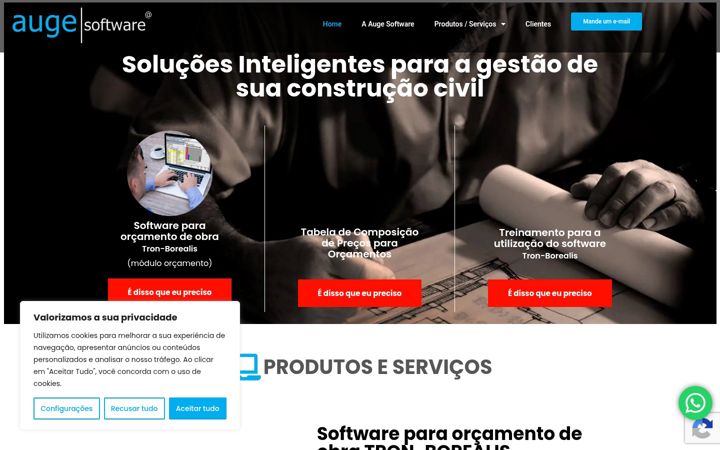 Screenshot of augesoftware.com.br