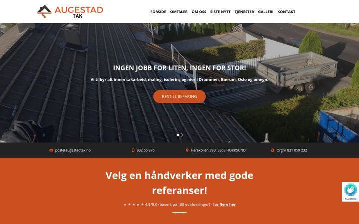 Screenshot of augestadtak.no