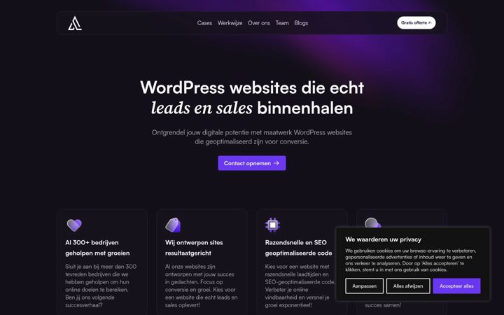 Screenshot of auget.nl