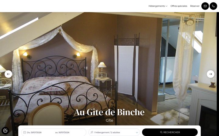 Екранна снимка на augitedebinche.be