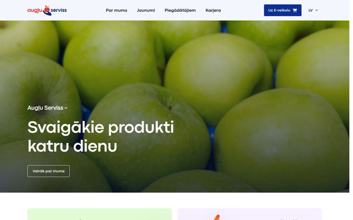 Screenshot of augluserviss.lv