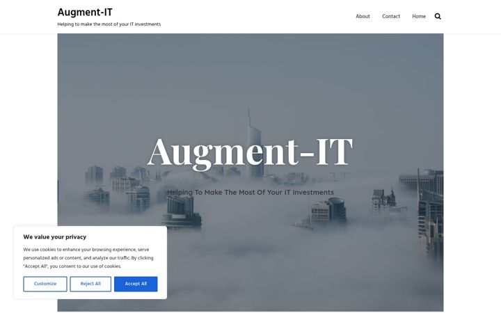 Screenshot of augment-it.co.uk