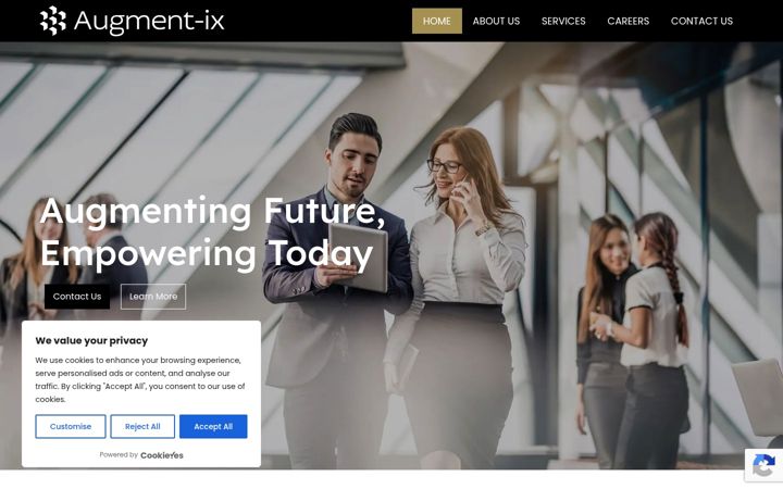 Screenshot of augment-ix.com