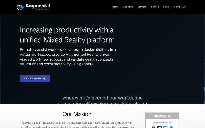 Snímek obrazovky augmental.com.au