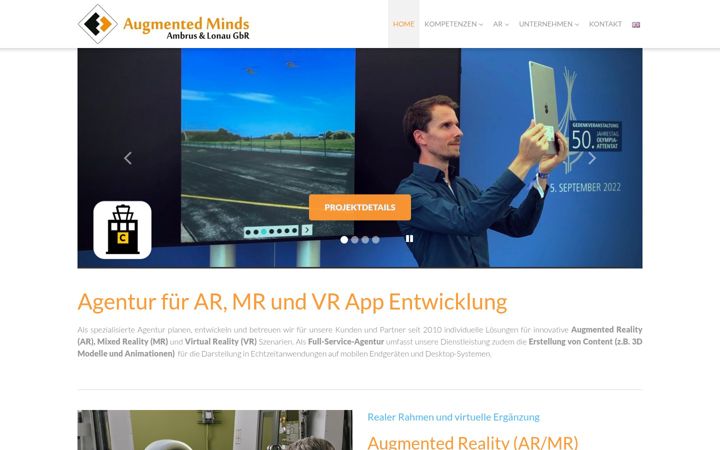 Screenshot of augmented-minds.com