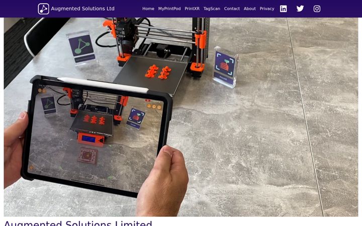 Screenshot of augmented-solutions.ltd