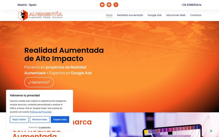 Screenshot of augmentia.es