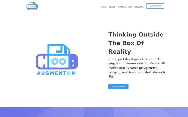Snímek obrazovky augmentom.com