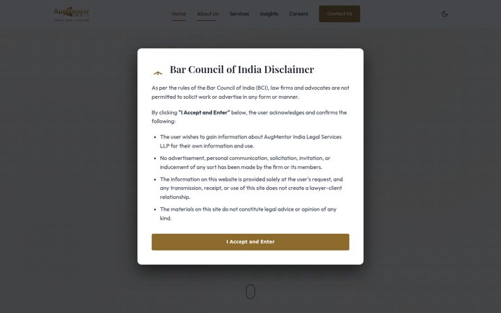 Screenshot of augmentorindia.com