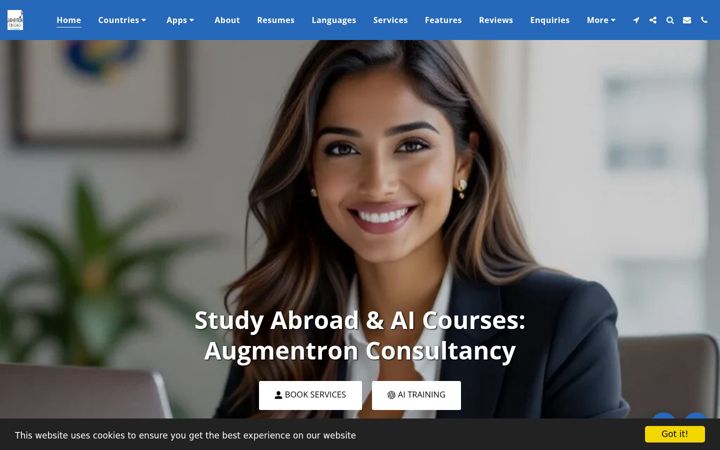 Screenshot of augmentronconsultancy.com