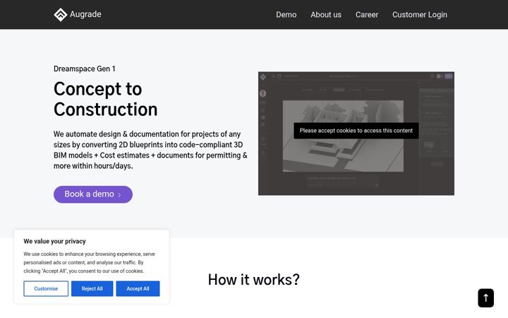 Screenshot of augrade.com