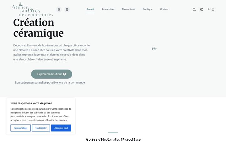 Screenshot of augresdesempreintes.fr