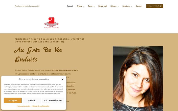 Screenshot of augresdevosenduits.com
