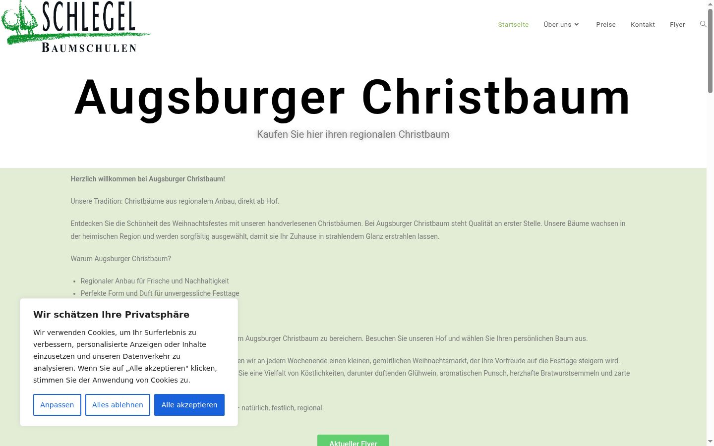 Screenshot tal-banner tal-kunsens muri qabel kwalunkwe interazzjoni