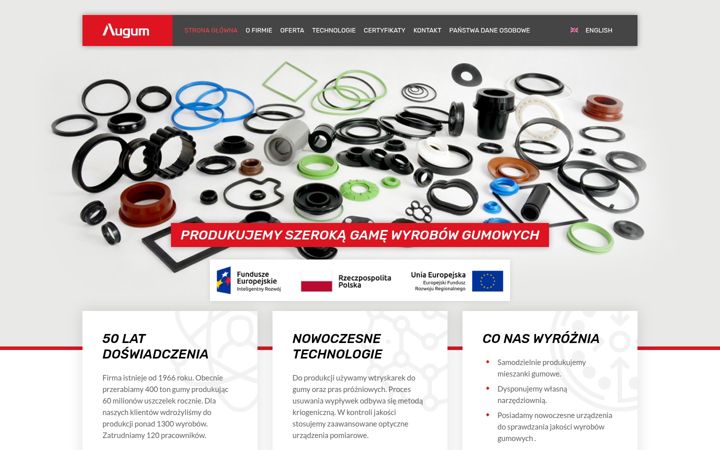 Screenshot of augum.pl